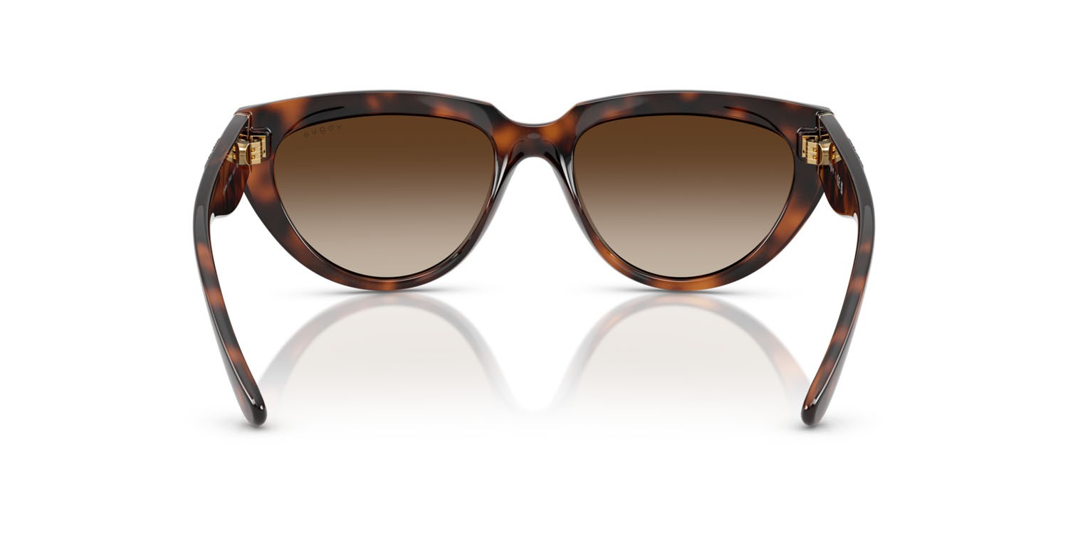 Occhiali da sole Vogue VO 5629S (271813) colore havana scuro totale forma irregolare lenti gradient dark brown