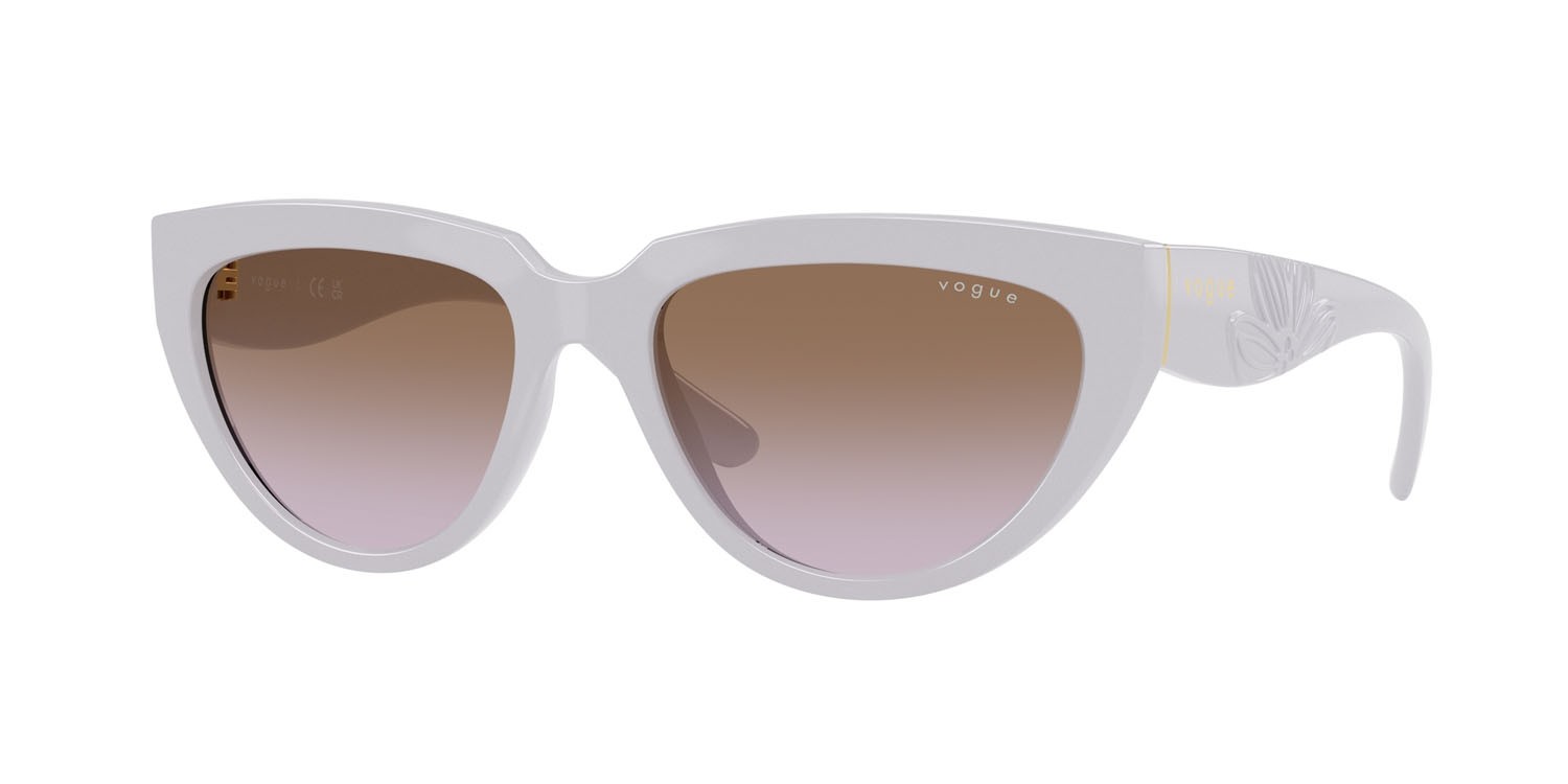 Sunglasses Vogue VO 5629S (319368) color full wisteria shape irregular lenses violetto sfumato marrone