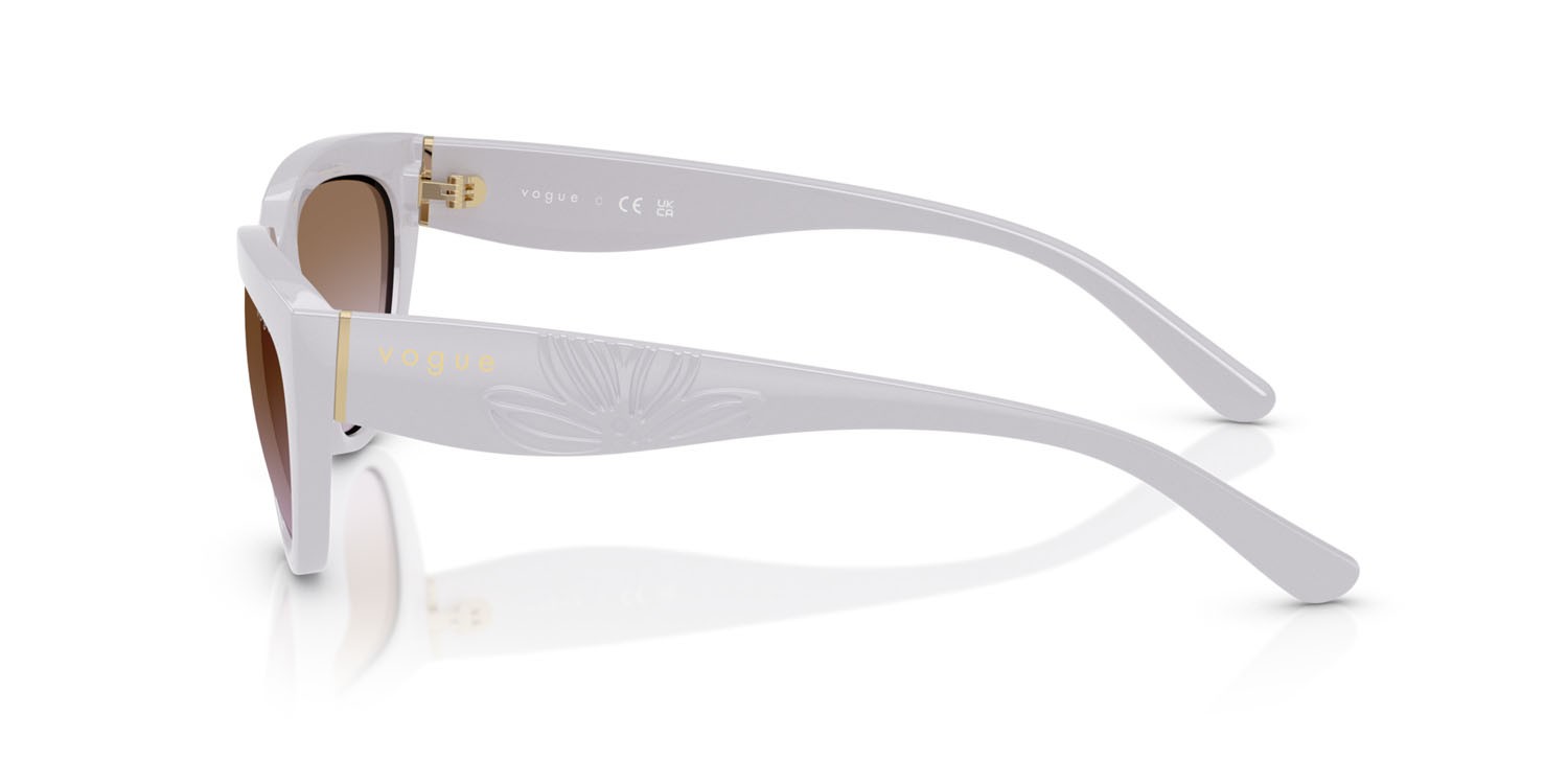 Sunglasses Vogue VO 5629S (319368) color full wisteria shape irregular lenses violetto sfumato marrone