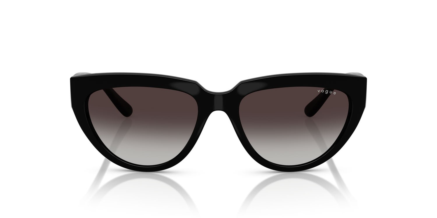 Occhiali da sole Vogue VO 5629S (W44/8G) colore nero forma irregolare lenti sfumato grigio