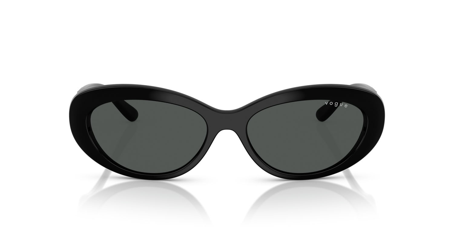 Sunglasses Vogue VO 5630S (W44/87) color nero shape oval lenses grigio scuro