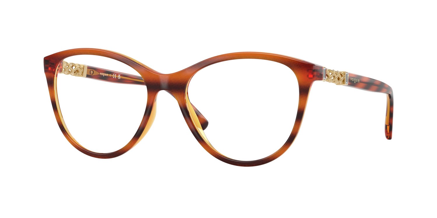 Occhiali da vista Vogue VO 5631B (1508) colore havana scuro striato forma pantos lenti lente demo