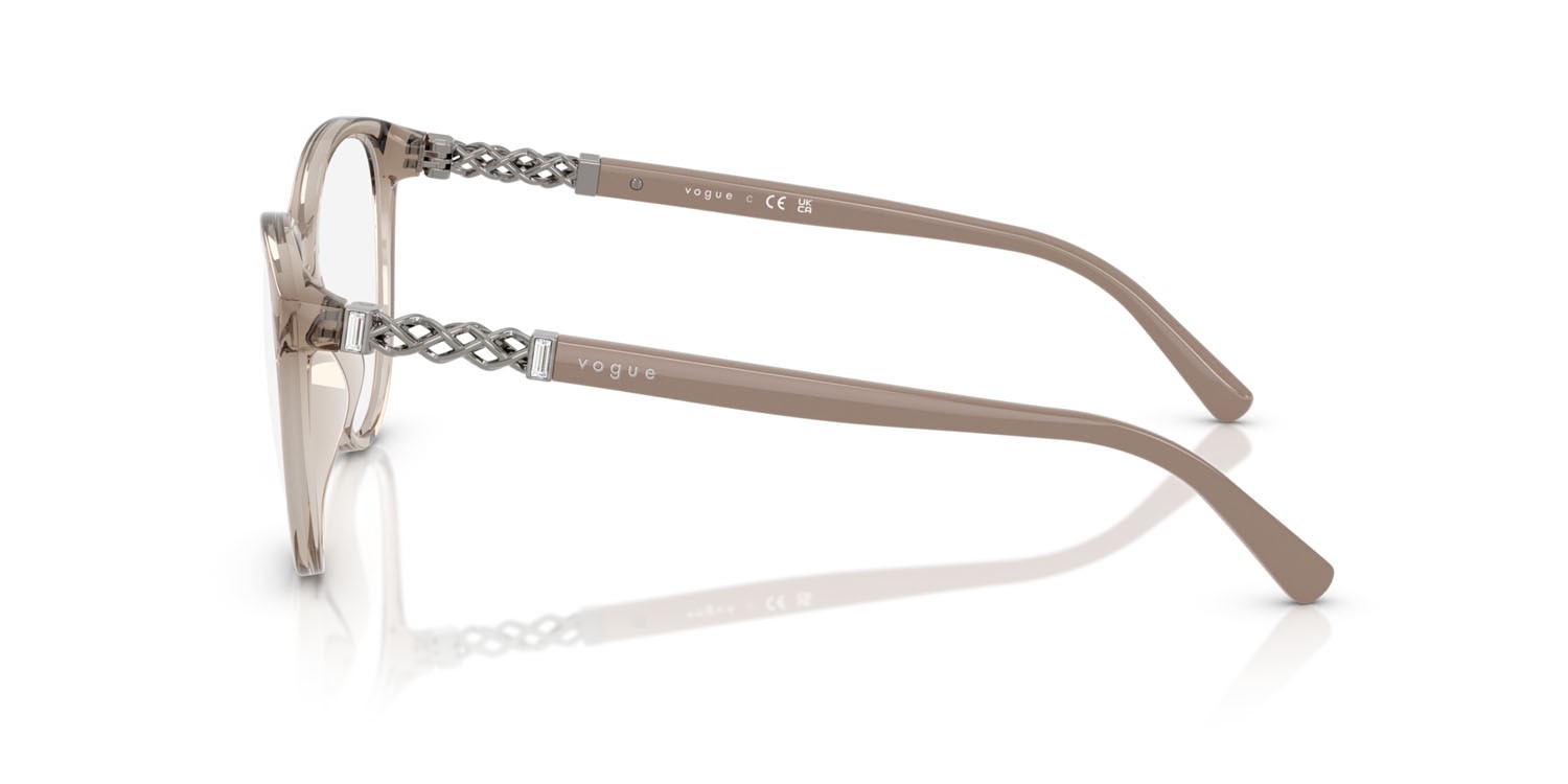 Occhiali da vista Vogue VO 5631B (2990) colore caramello trasparente forma pantos lenti lente demo