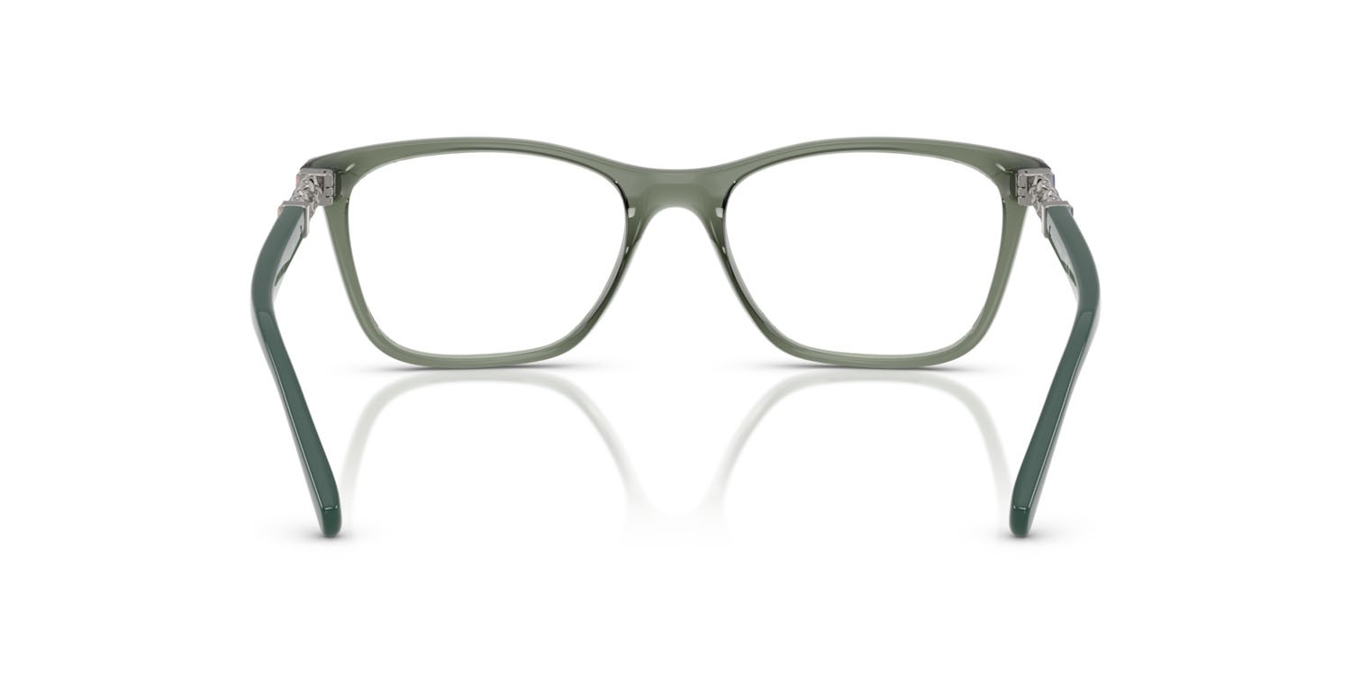 Eyeglasses Vogue VO 5632B (3086) color verde germano reale trasparente shape square lenses lente demo