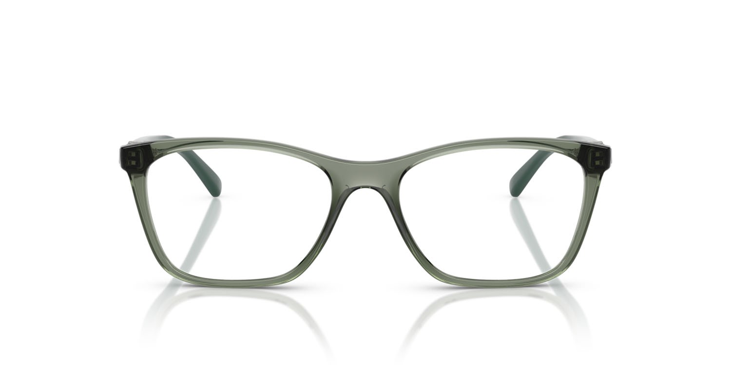 Eyeglasses Vogue VO 5632B (3086) color verde germano reale trasparente shape square lenses lente demo