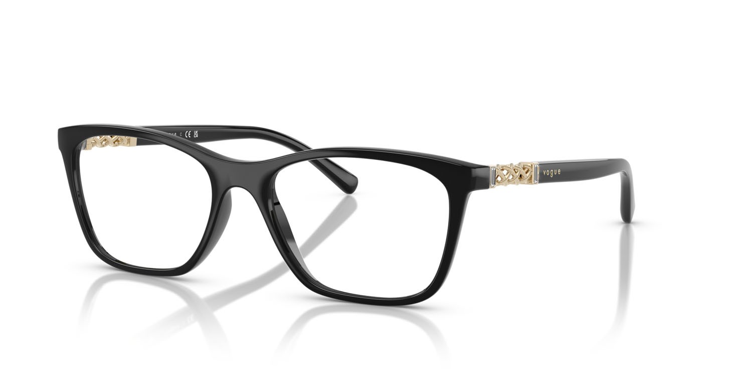Eyeglasses Vogue VO 5632B (W44) color nero shape square lenses lente demo