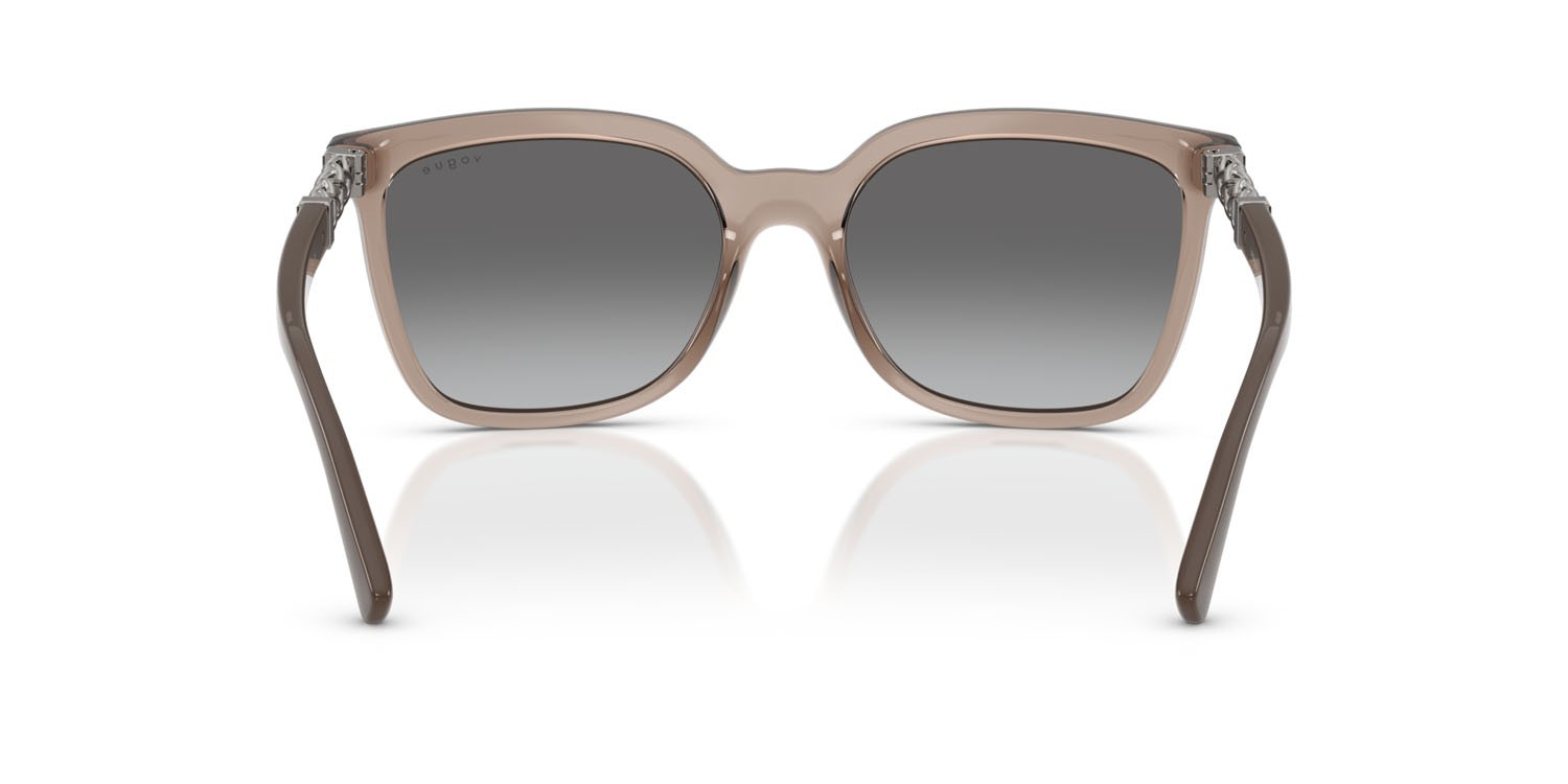 Sunglasses Vogue VO 5633SB (294011) color marrone trasparente shape square lenses grigio sfumato