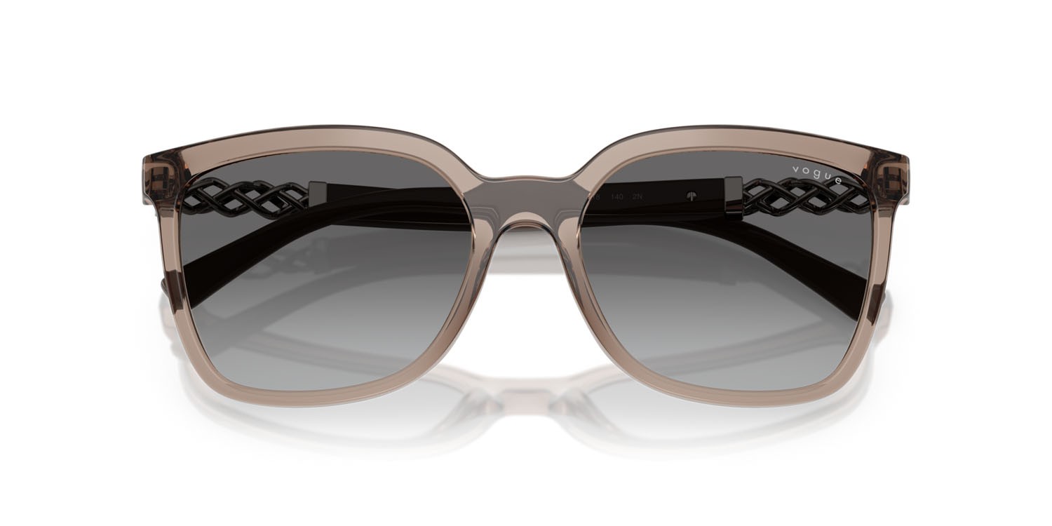 Sunglasses Vogue VO 5633SB (294011) color marrone trasparente shape square lenses grigio sfumato