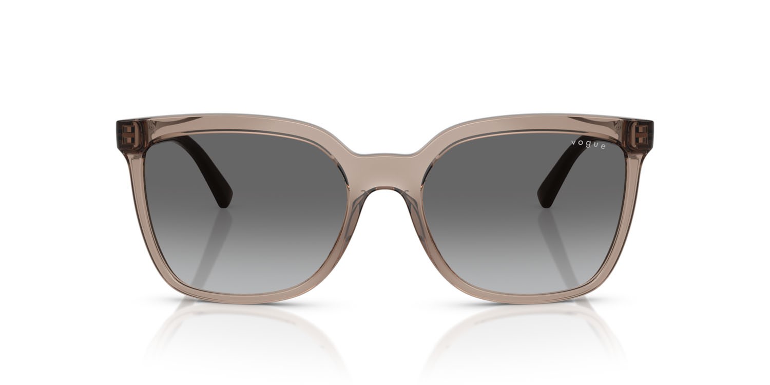 Sunglasses Vogue VO 5633SB (294011) color marrone trasparente shape square lenses grigio sfumato