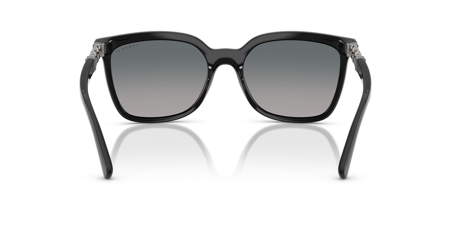 Sunglasses Vogue VO 5633SB (W44/8S) color nero shape square lenses grey gradient blue polar