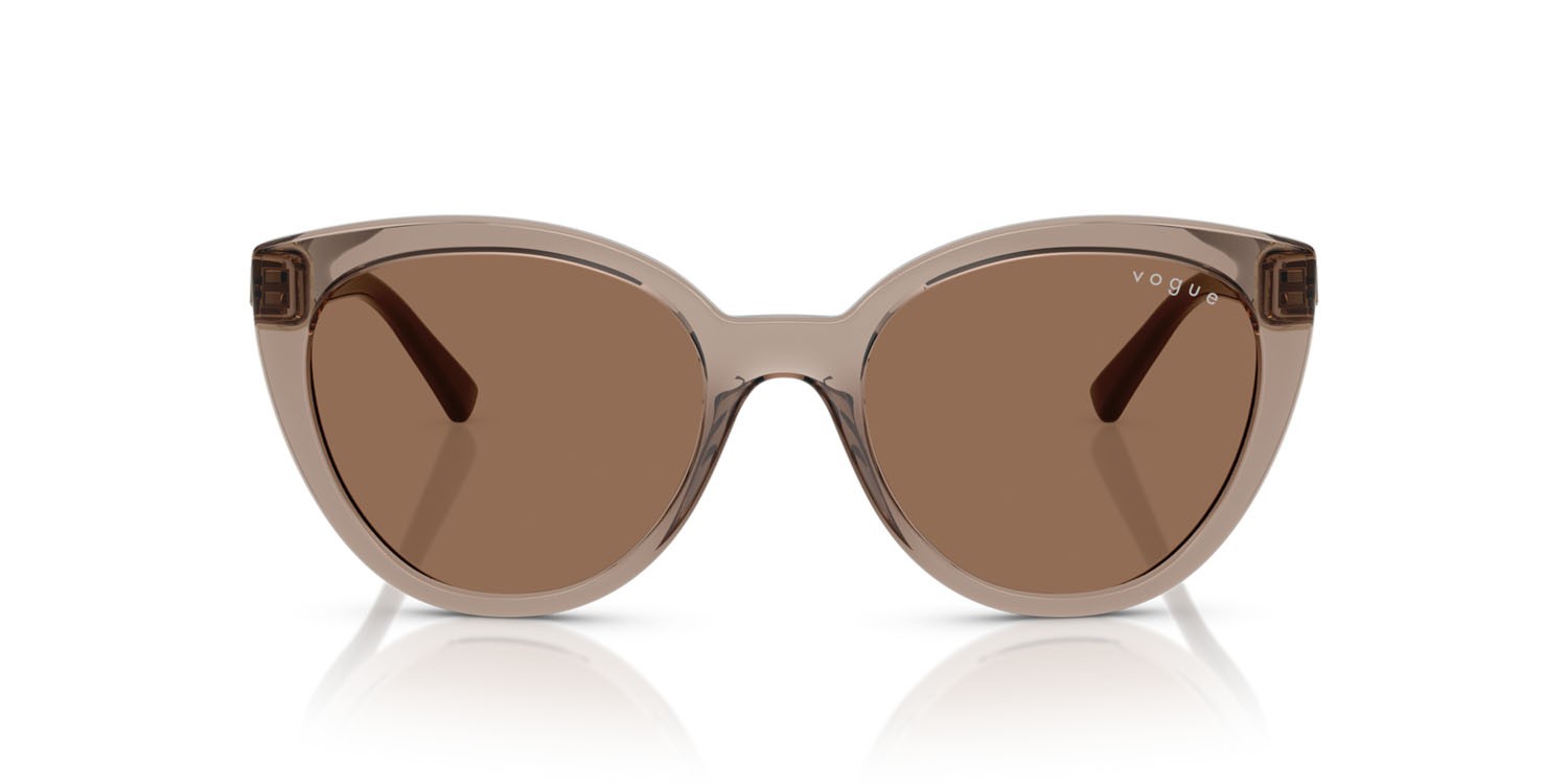 Occhiali da sole Vogue VO 5634SB (294073) colore marrone trasparente forma cat eye lenti marrone scuro