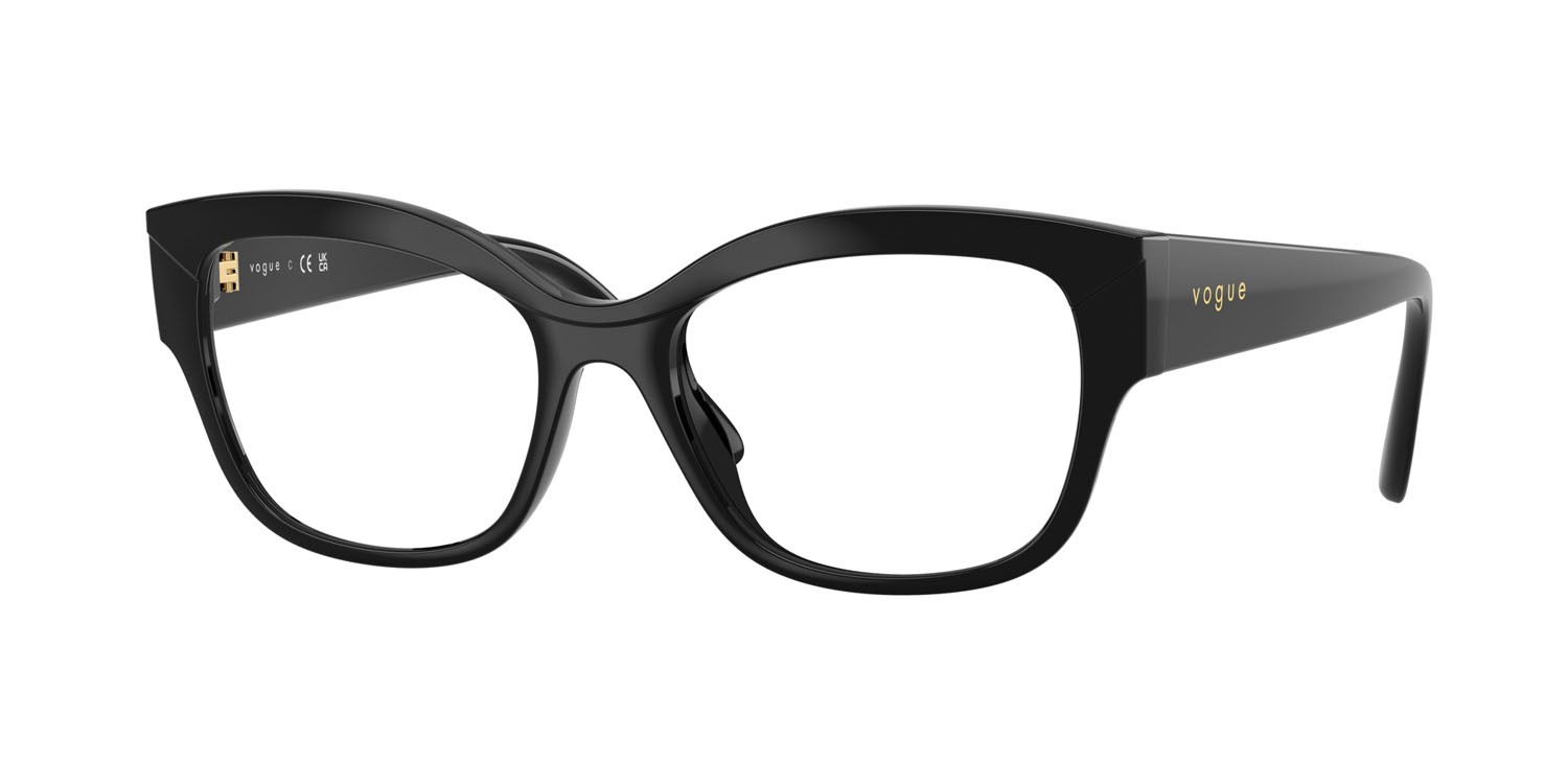 Eyeglasses Vogue VO 5635U (W44) color nero shape square lenses lente demo