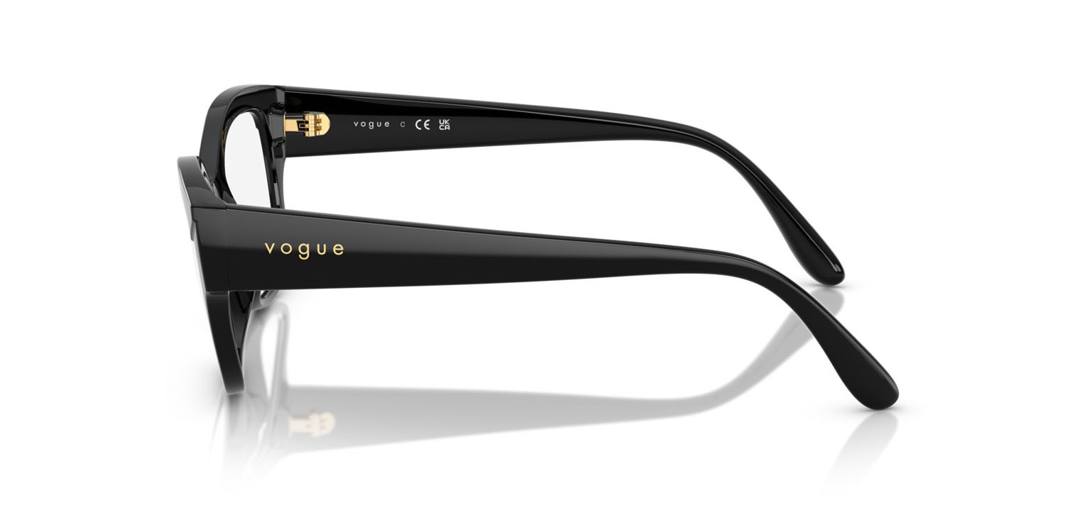 Eyeglasses Vogue VO 5635U (W44) color nero shape square lenses lente demo