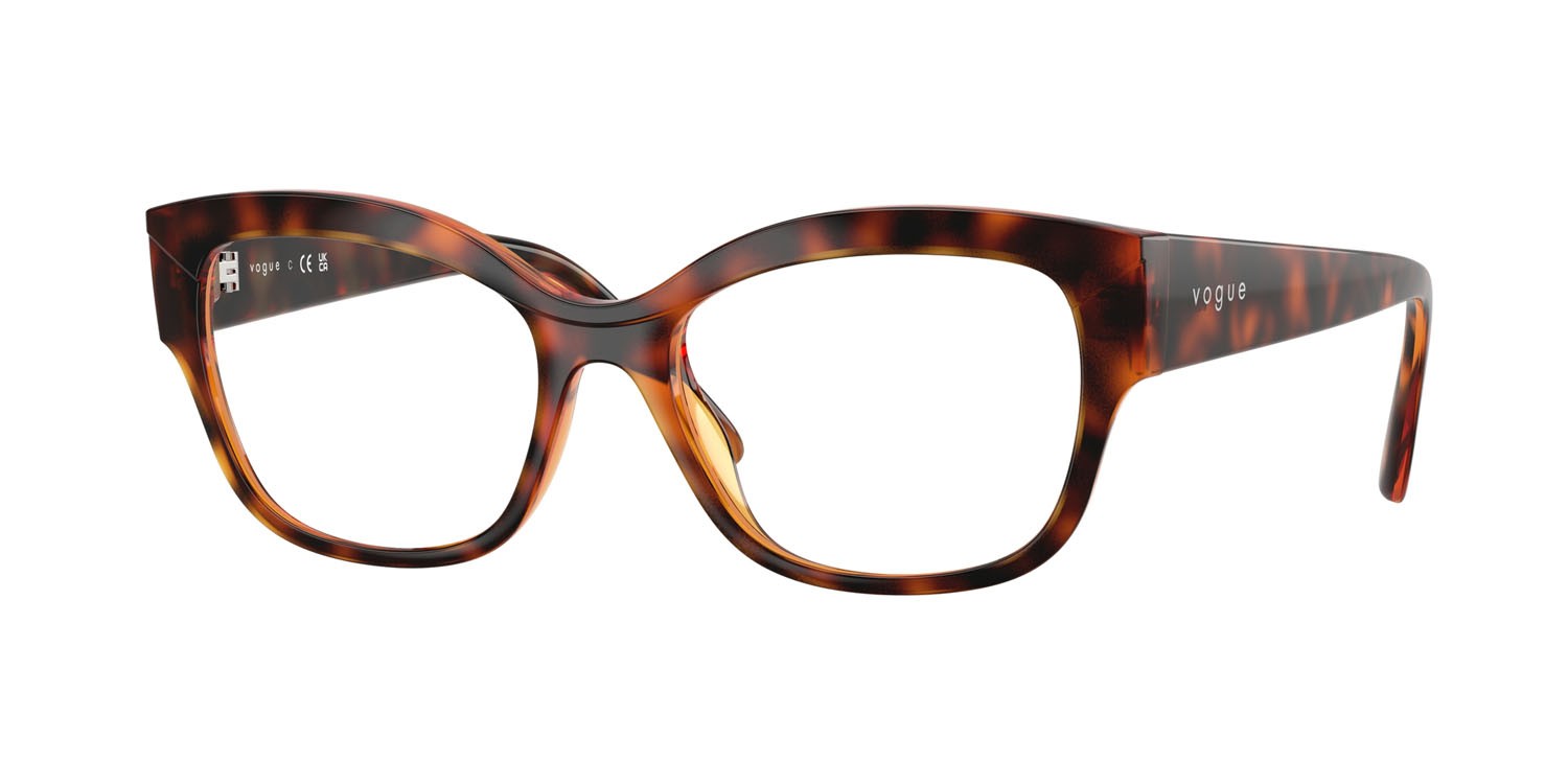 Eyeglasses Vogue VO 5635U (W656) color havana scuro shape square lenses lente demo