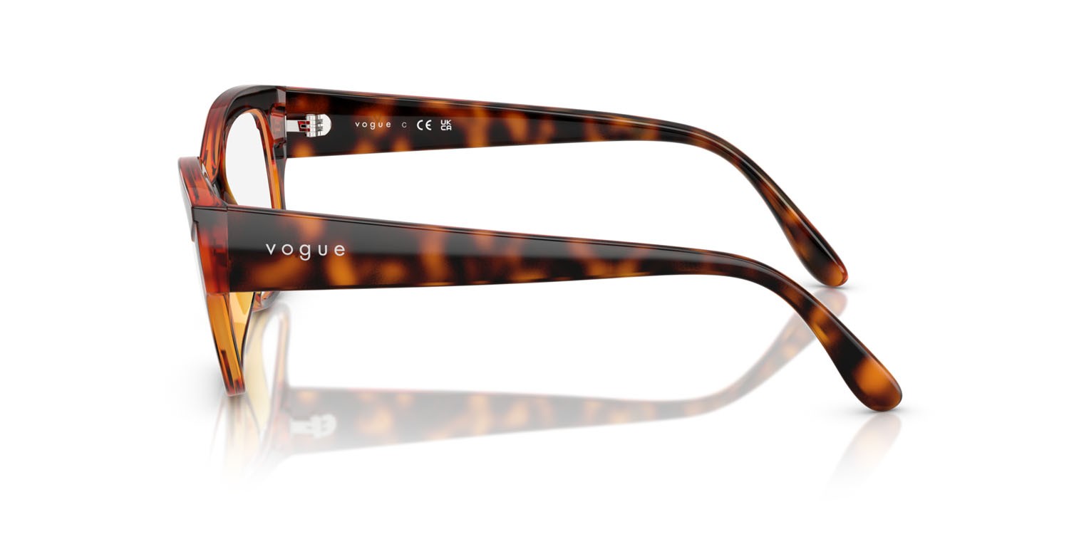 Eyeglasses Vogue VO 5635U (W656) color havana scuro shape square lenses lente demo