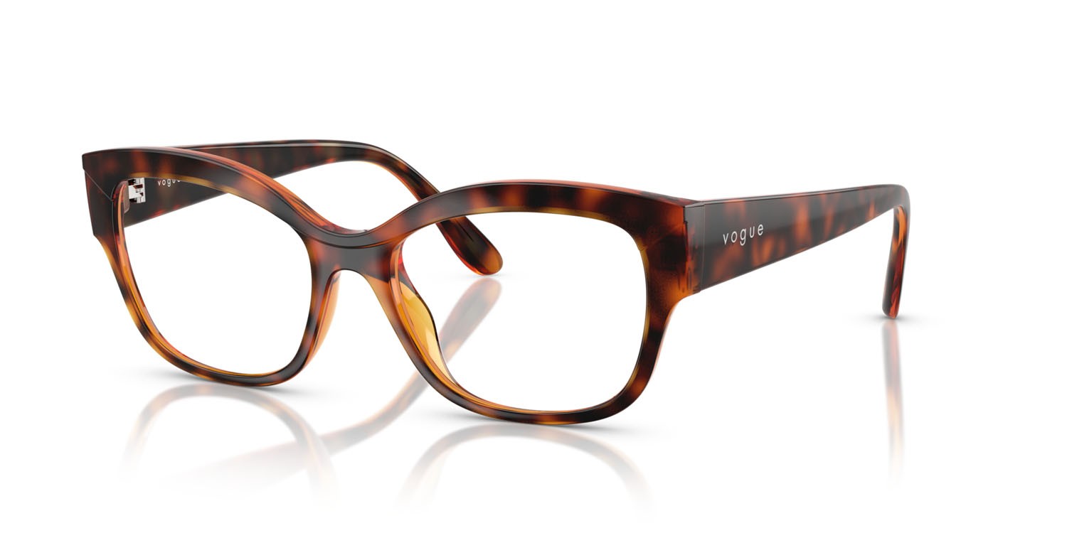 Eyeglasses Vogue VO 5635U (W656) color havana scuro shape square lenses lente demo