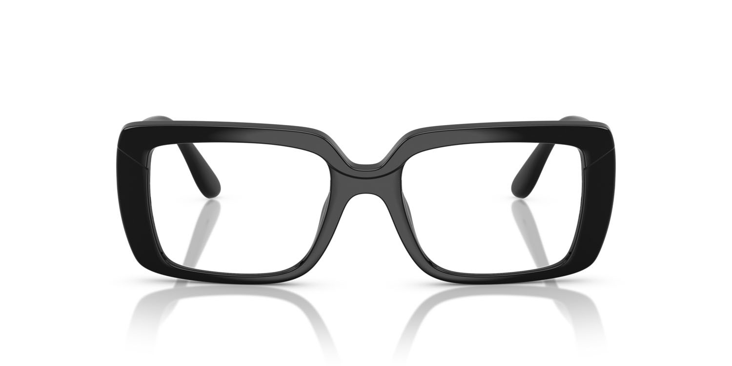 Eyeglasses Vogue VO 5636U (W44) color nero shape rectangle lenses lente demo