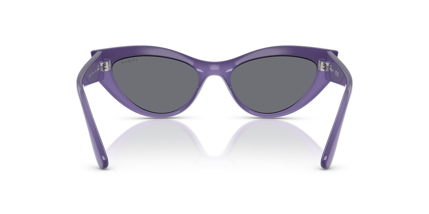 Occhiali da sole Vogue VO 5637SU (3219/1) colore top viola/viola opalino forma cat eye lenti violetto scuro/grigio