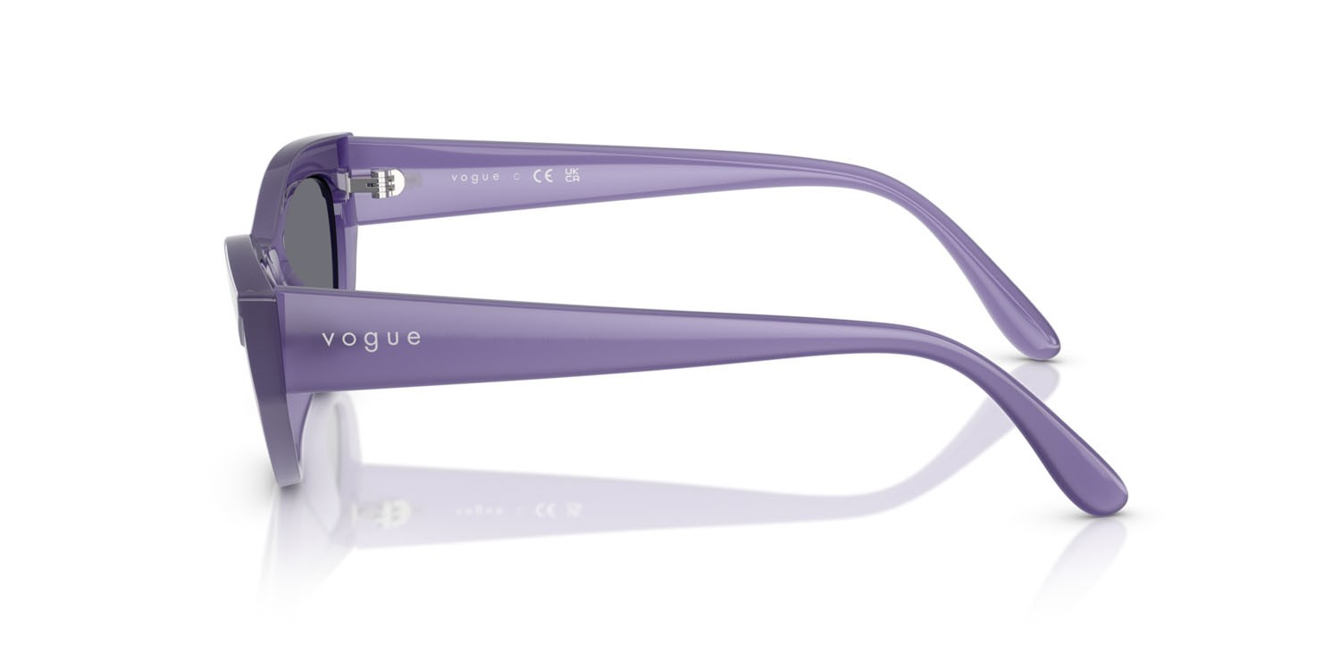 Occhiali da sole Vogue VO 5637SU (3219/1) colore top viola/viola opalino forma cat eye lenti violetto scuro/grigio