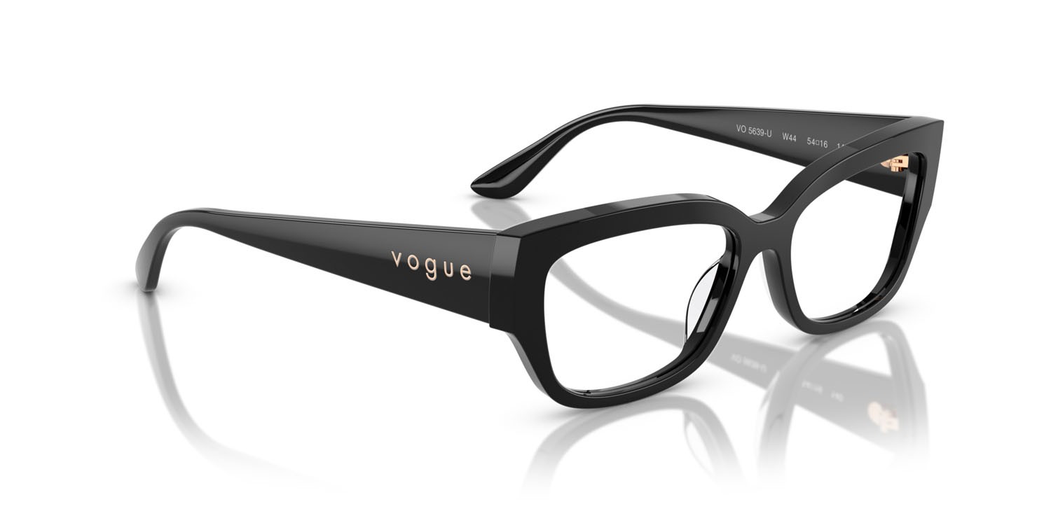 Eyeglasses Vogue VO 5639U (W44) color nero shape square lenses lente demo