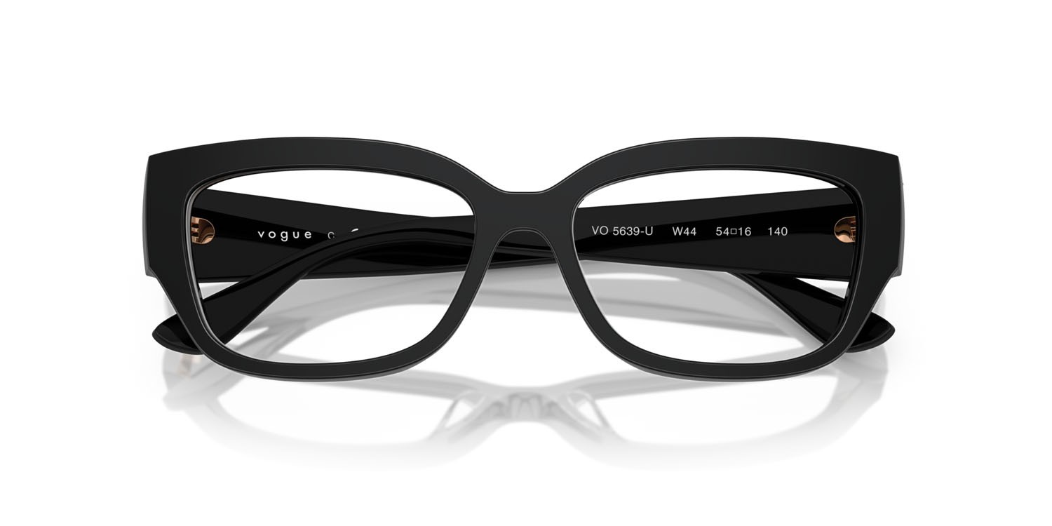 Eyeglasses Vogue VO 5639U (W44) color nero shape square lenses lente demo