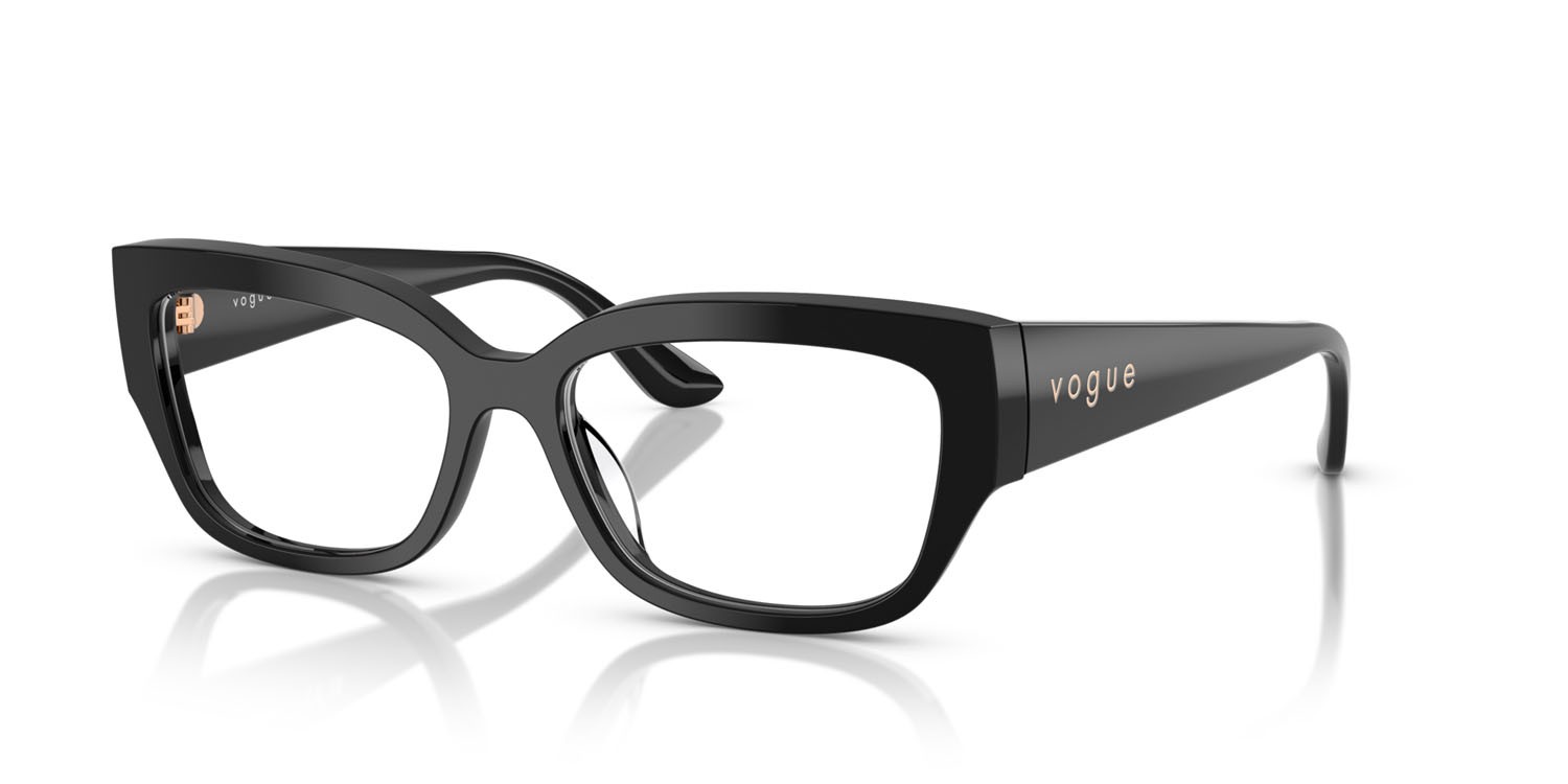 Eyeglasses Vogue VO 5639U (W44) color nero shape square lenses lente demo