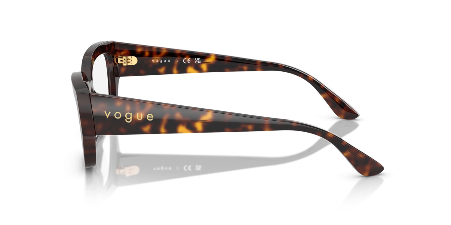 Eyeglasses Vogue VO 5639U (W656) color havana scuro shape square lenses lente demo