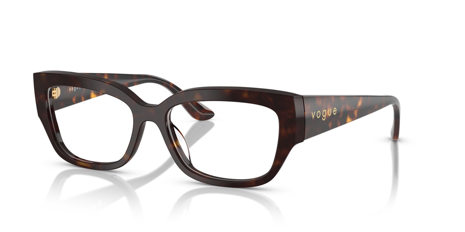 Eyeglasses Vogue VO 5639U (W656) color havana scuro shape square lenses lente demo