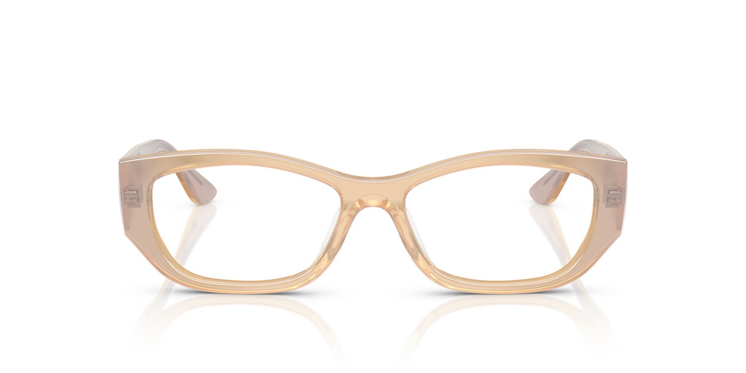 Occhiali da vista Vogue VO 5640U (3234) colore panna perlato trasparente forma quadrato lenti lente demo