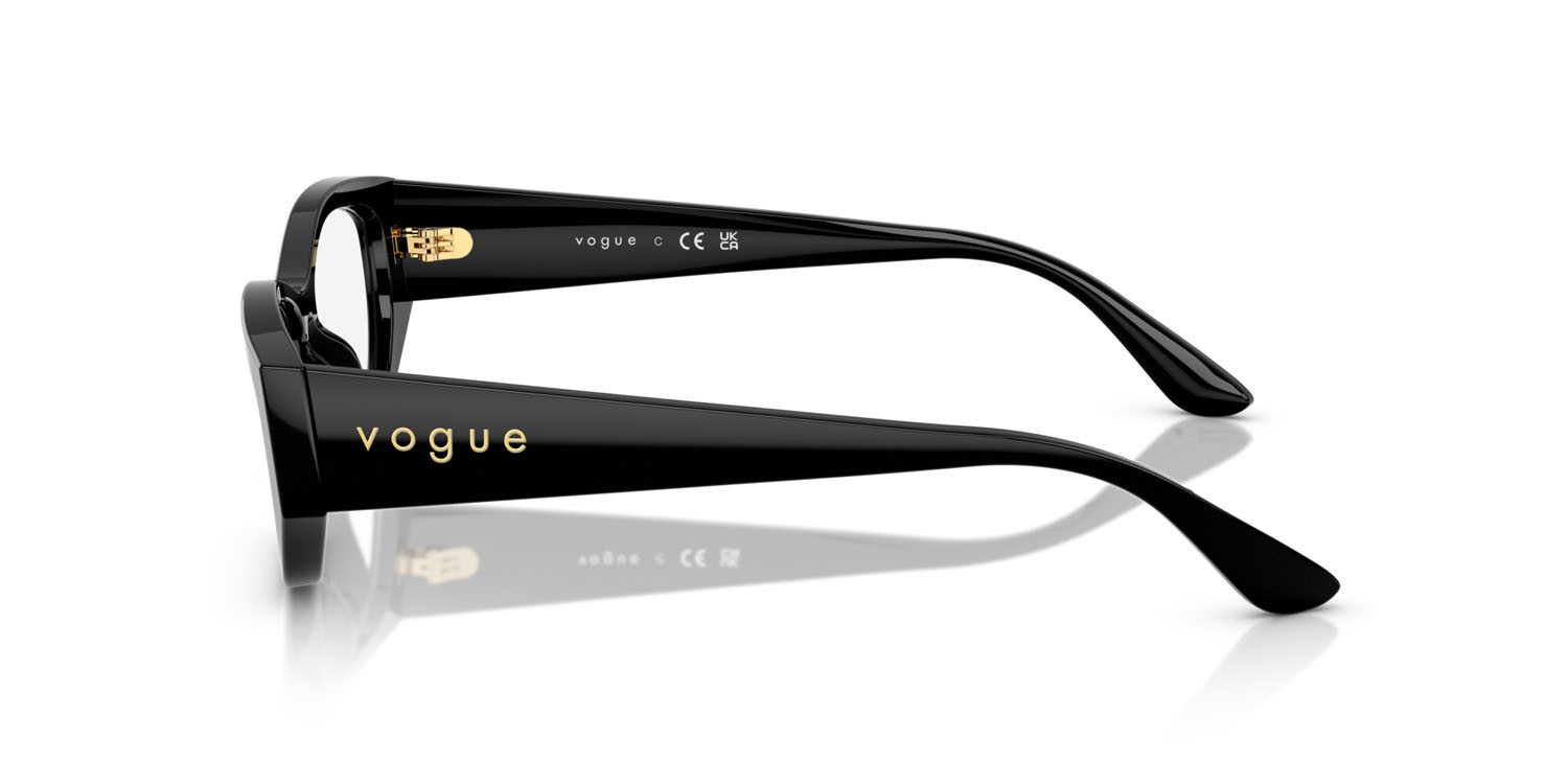 Eyeglasses Vogue VO 5640U (W44) color nero shape square lenses lente demo