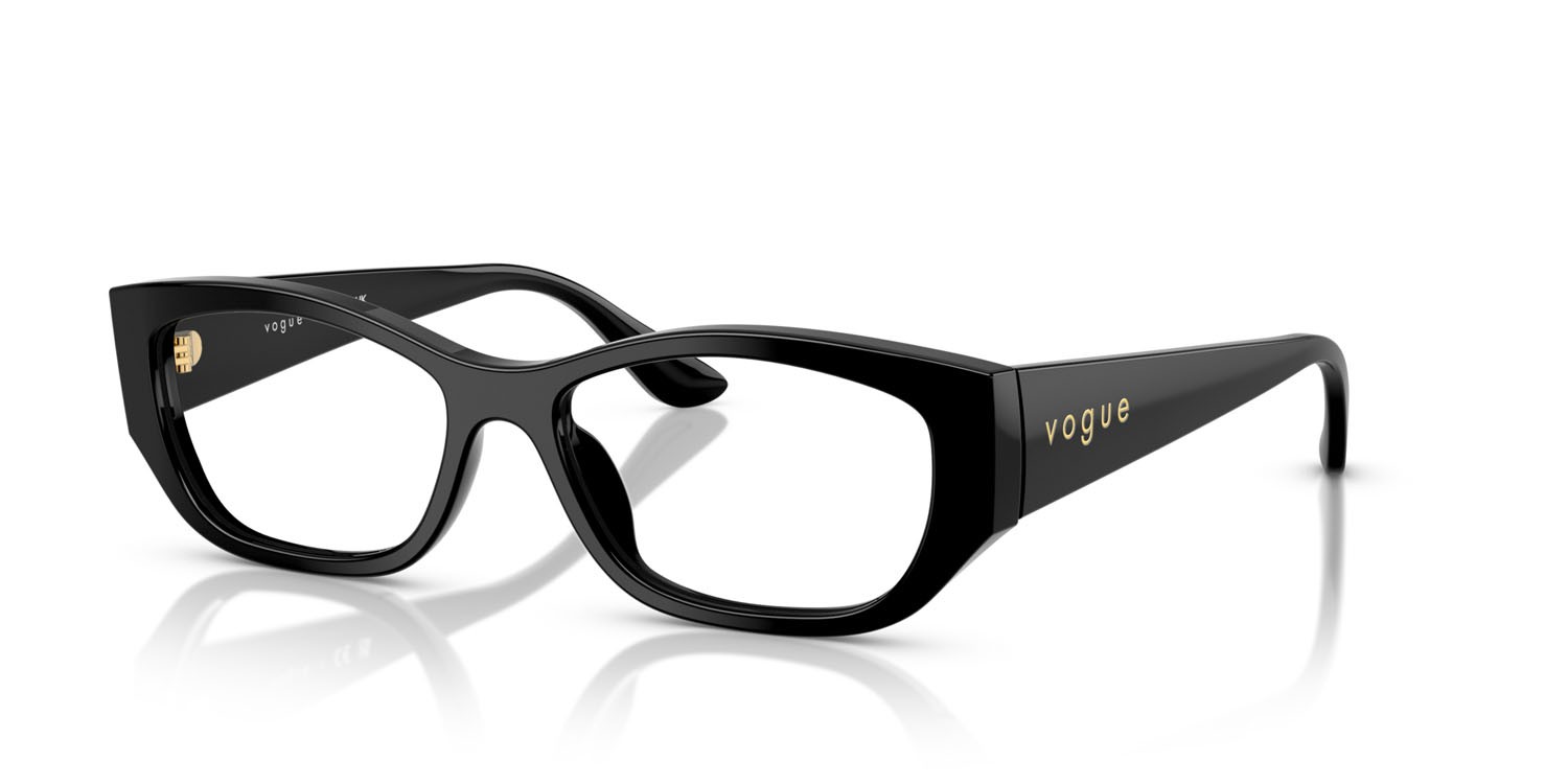 Eyeglasses Vogue VO 5640U (W44) color nero shape square lenses lente demo