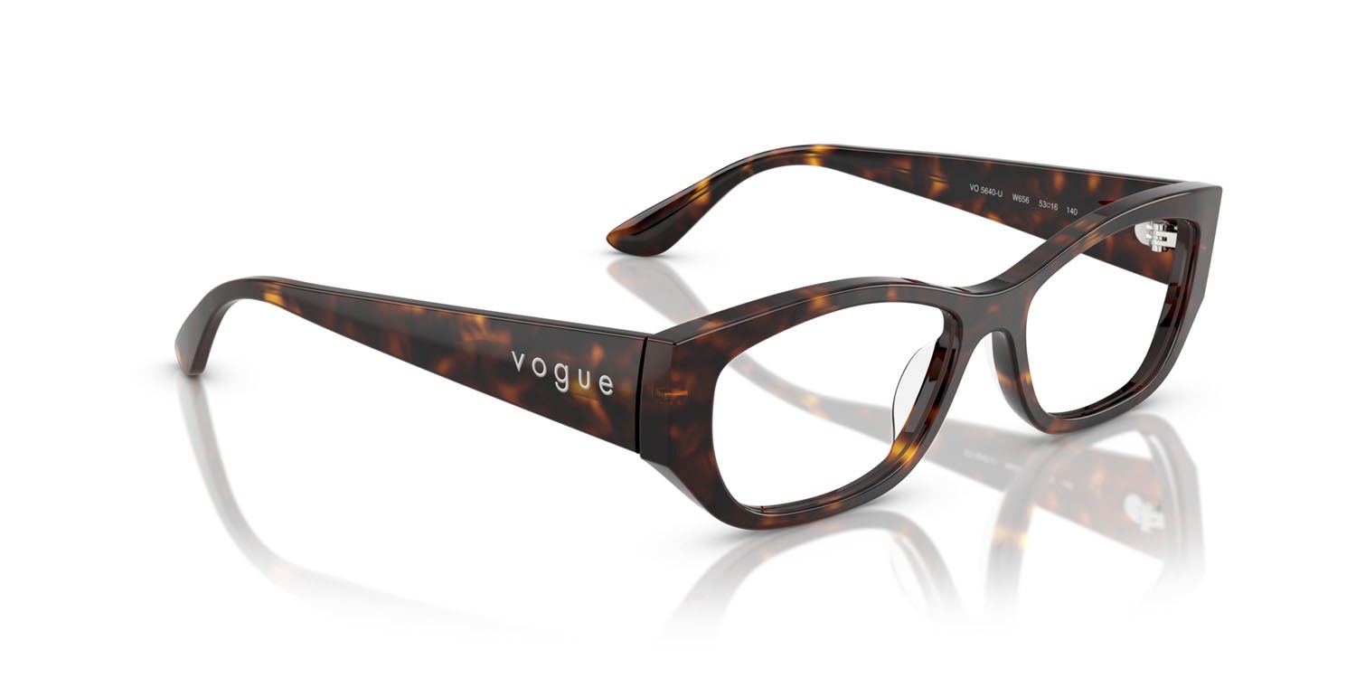Eyeglasses Vogue VO 5640U (W656) color havana scuro shape square lenses lente demo