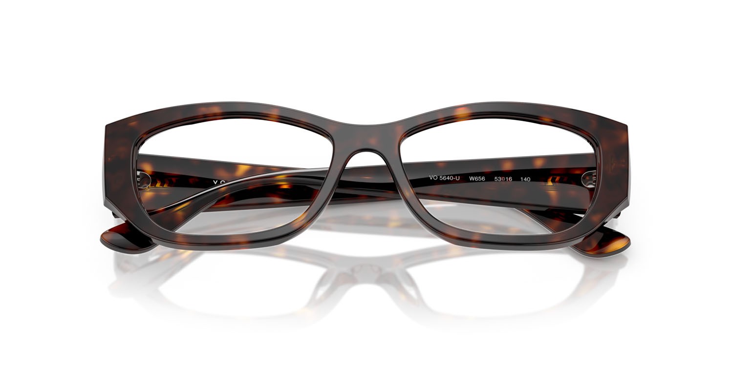 Eyeglasses Vogue VO 5640U (W656) color havana scuro shape square lenses lente demo