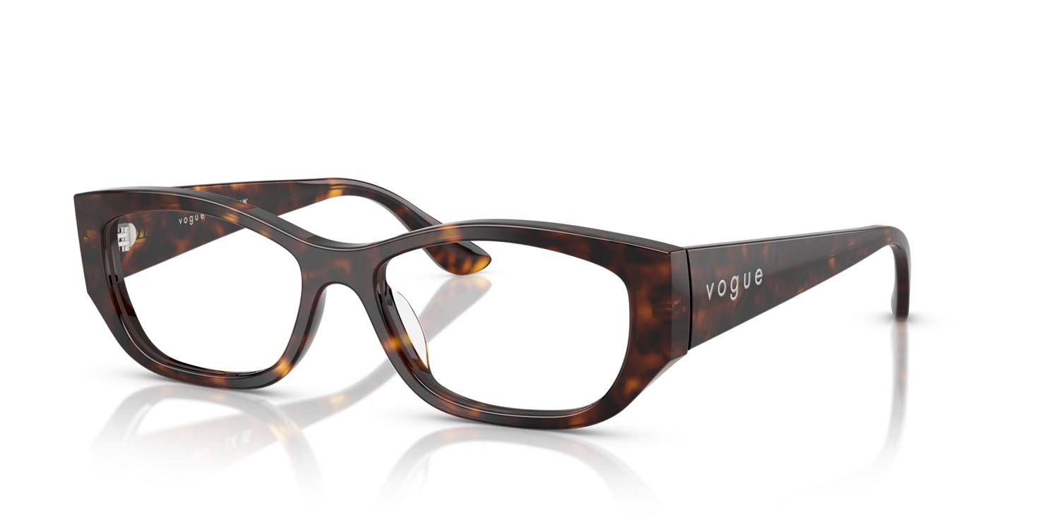Eyeglasses Vogue VO 5640U (W656) color havana scuro shape square lenses lente demo