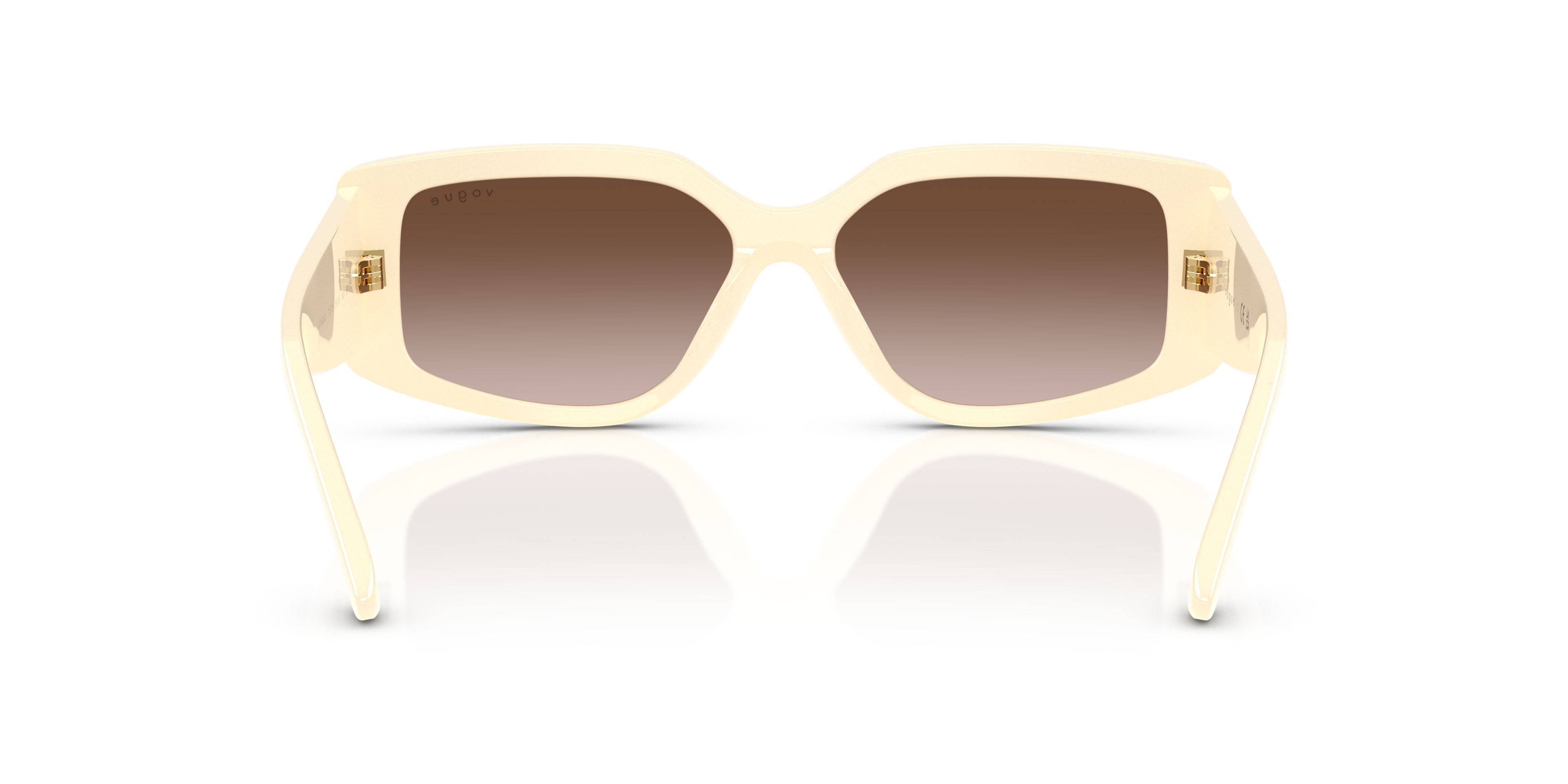 Sunglasses Vogue VO 5642SU (316713) color full ivory shape rectangle lenses marrone sfumato