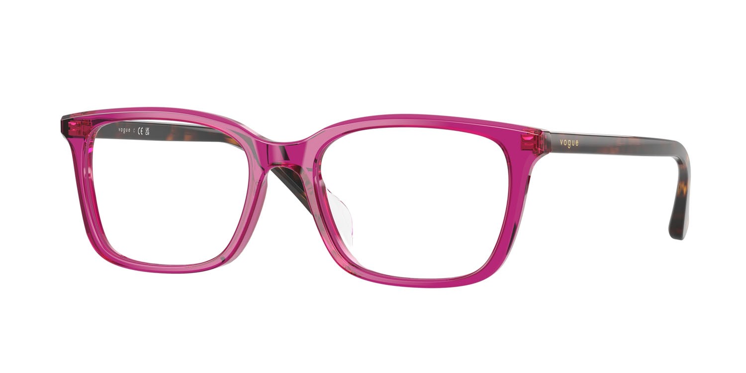 Eyeglasses Vogue VO 5643D (3165) color viola trasparente shape square lenses lente demo