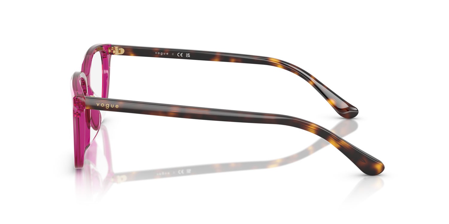 Eyeglasses Vogue VO 5643D (3165) color viola trasparente shape square lenses lente demo