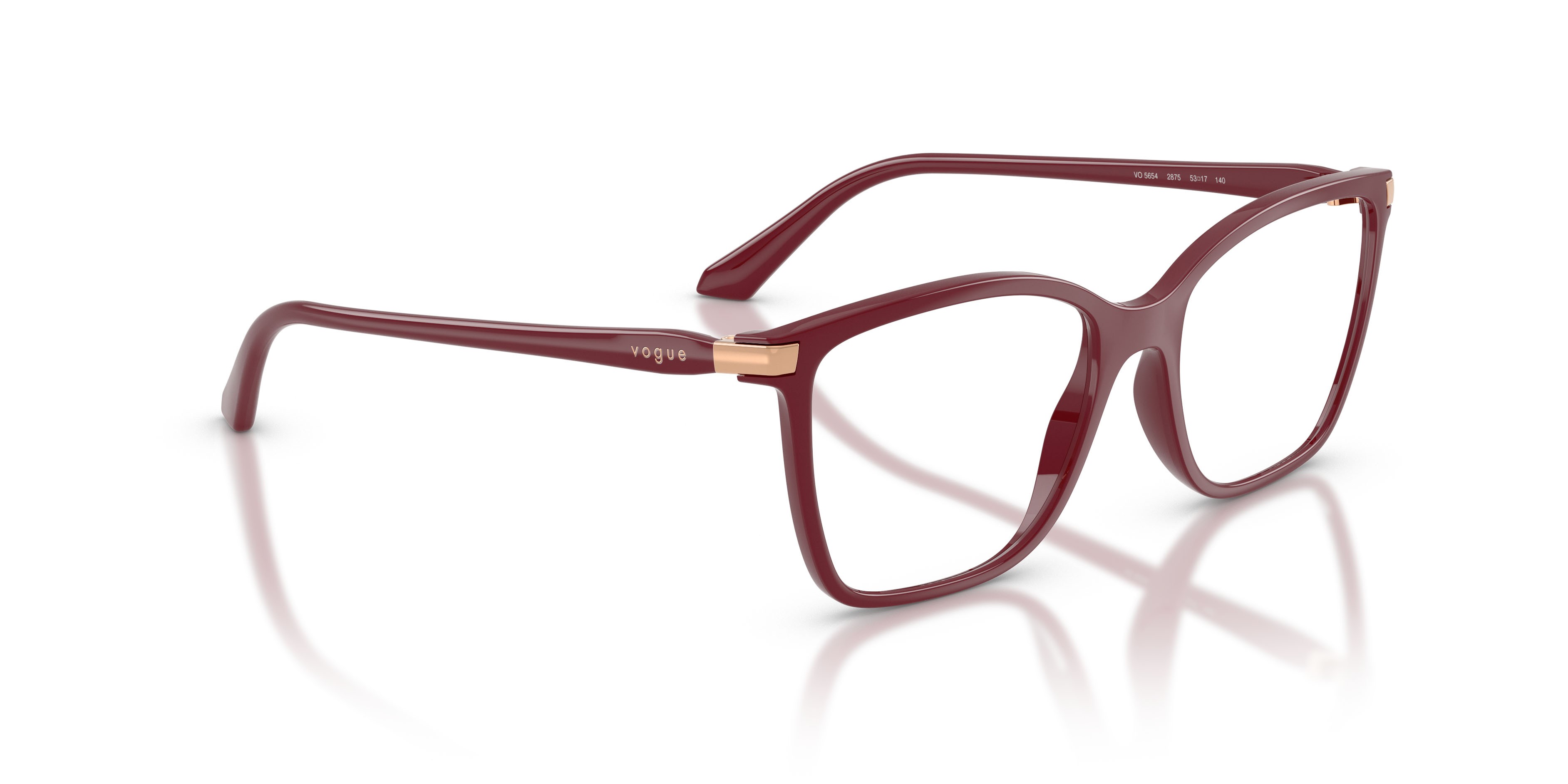 Occhiali da vista Vogue VO 5654 (2875) colore ciliegia full forma quadrato lenti lente demo