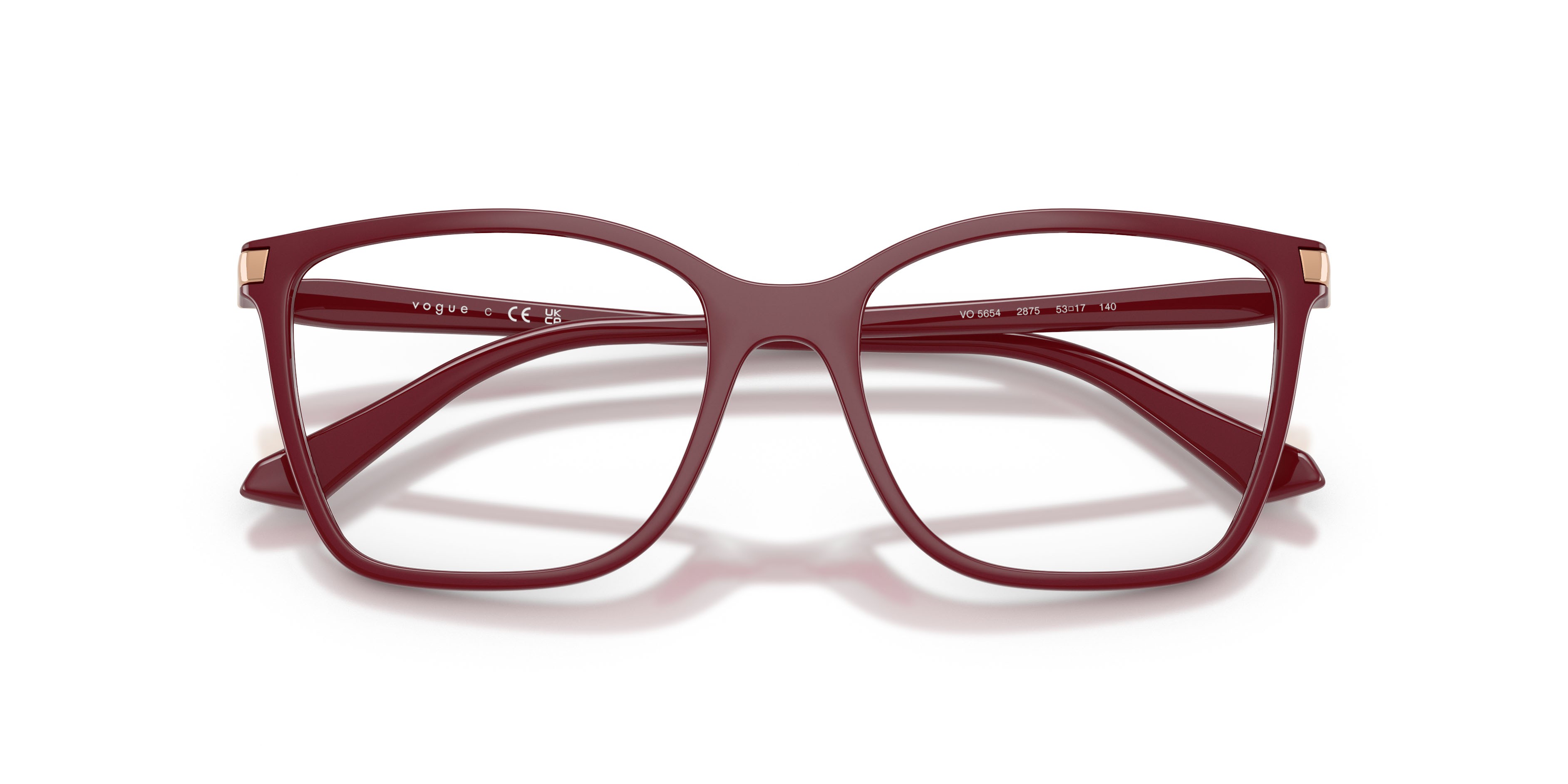 Occhiali da vista Vogue VO 5654 (2875) colore ciliegia full forma quadrato lenti lente demo