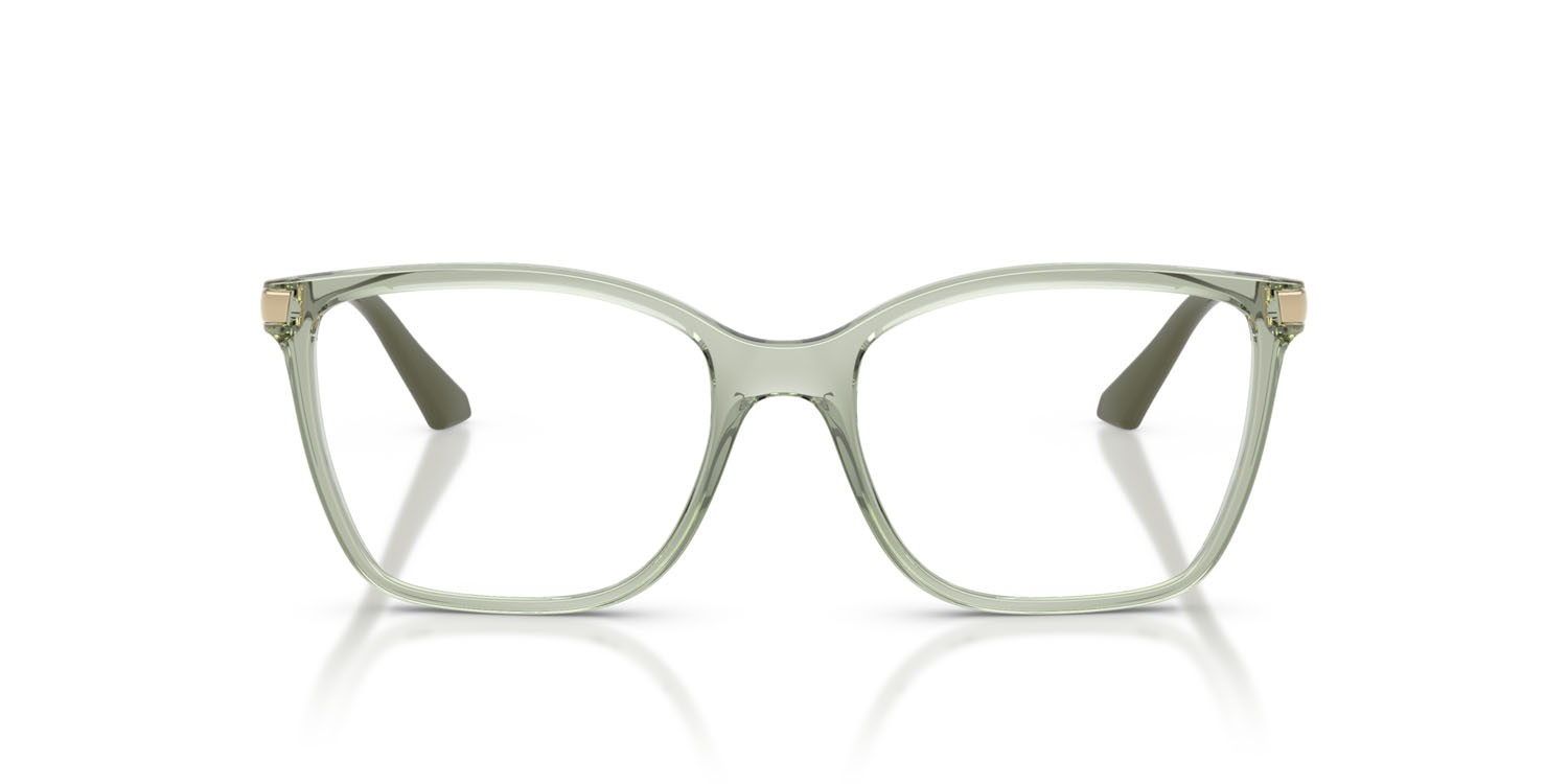 Occhiali da vista Vogue VO 5654 (3022) colore verde trasparente forma quadrato lenti lente demo