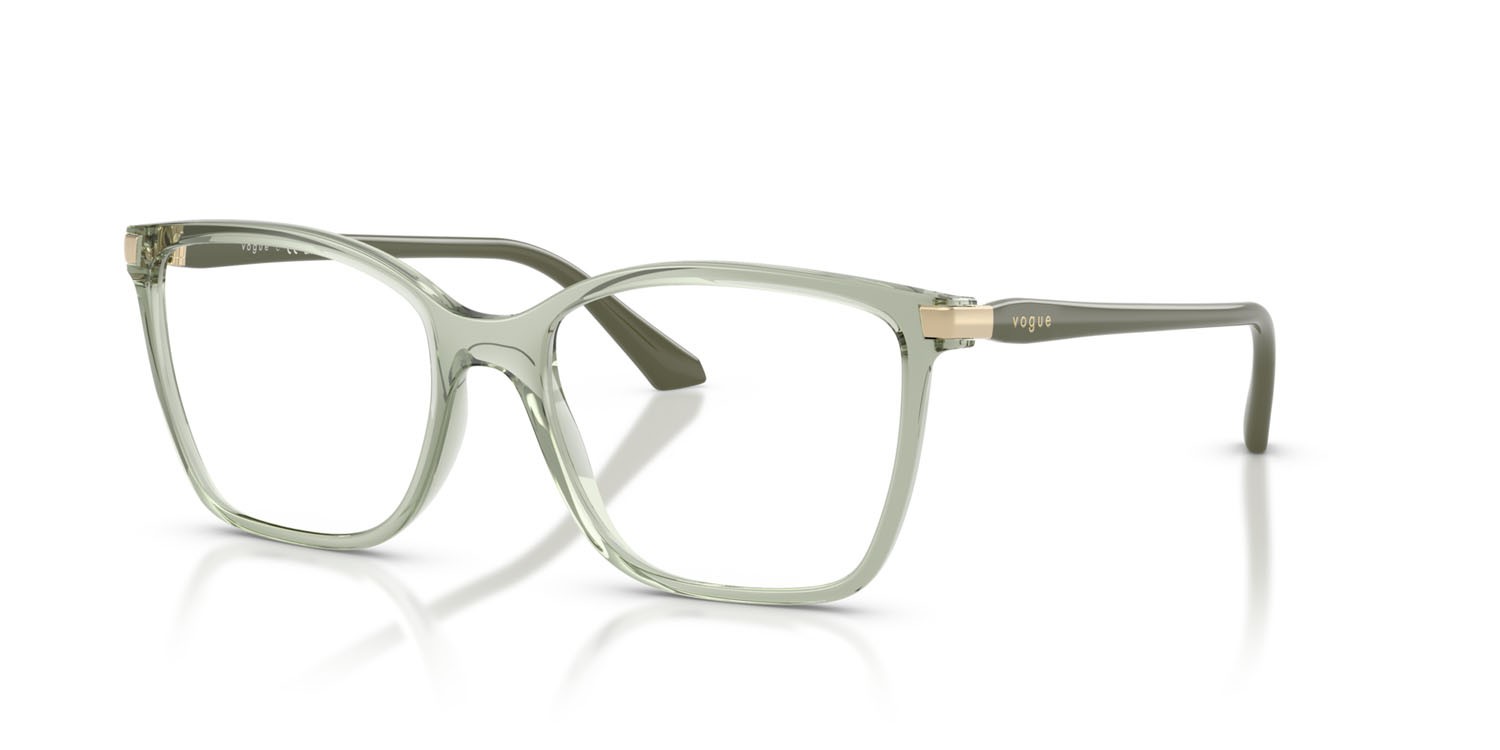 Occhiali da vista Vogue VO 5654 (3022) colore verde trasparente forma quadrato lenti lente demo