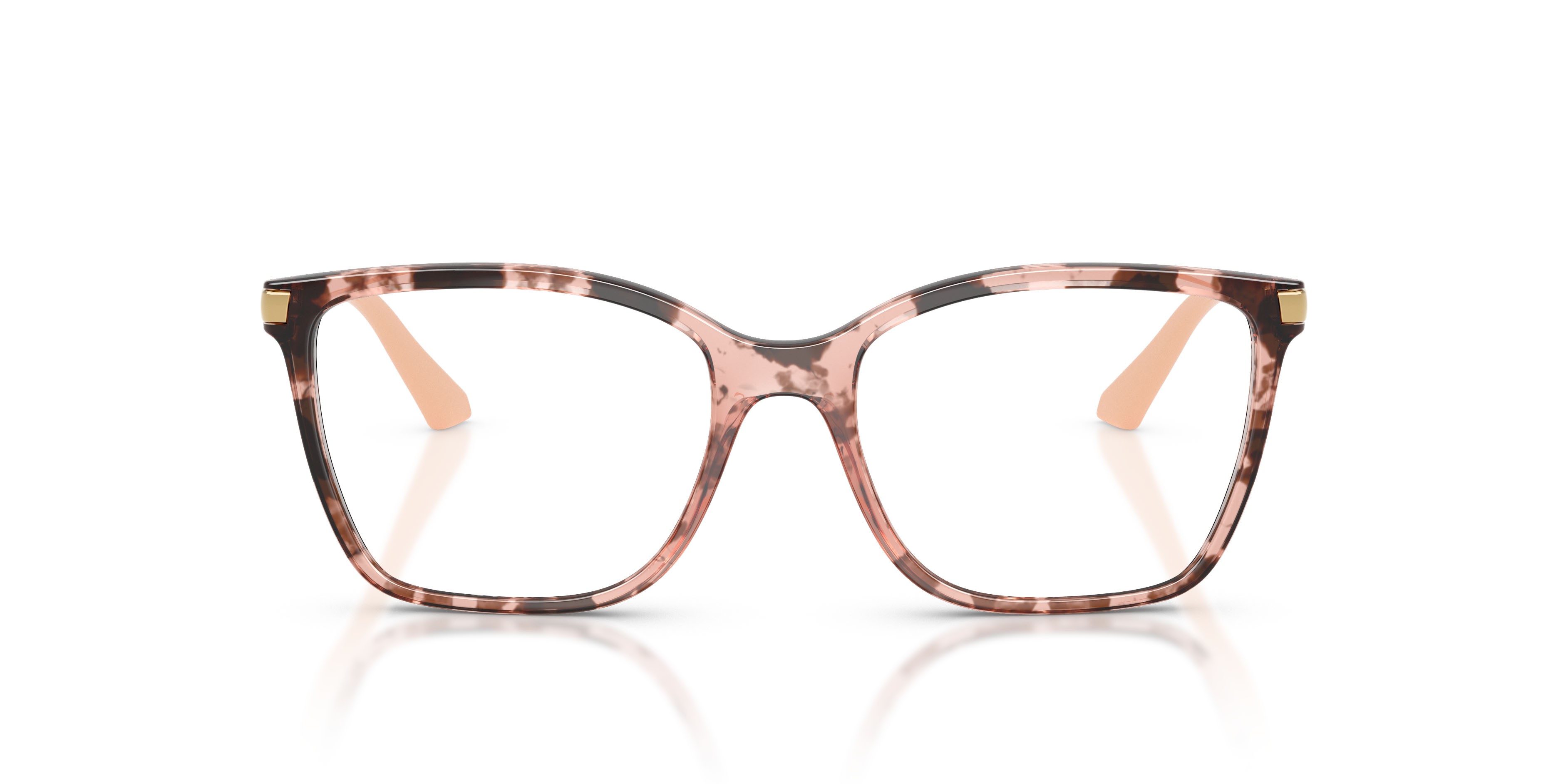 Eyeglasses Vogue VO 5654 (3199) color havana rosa shape square lenses lente demo