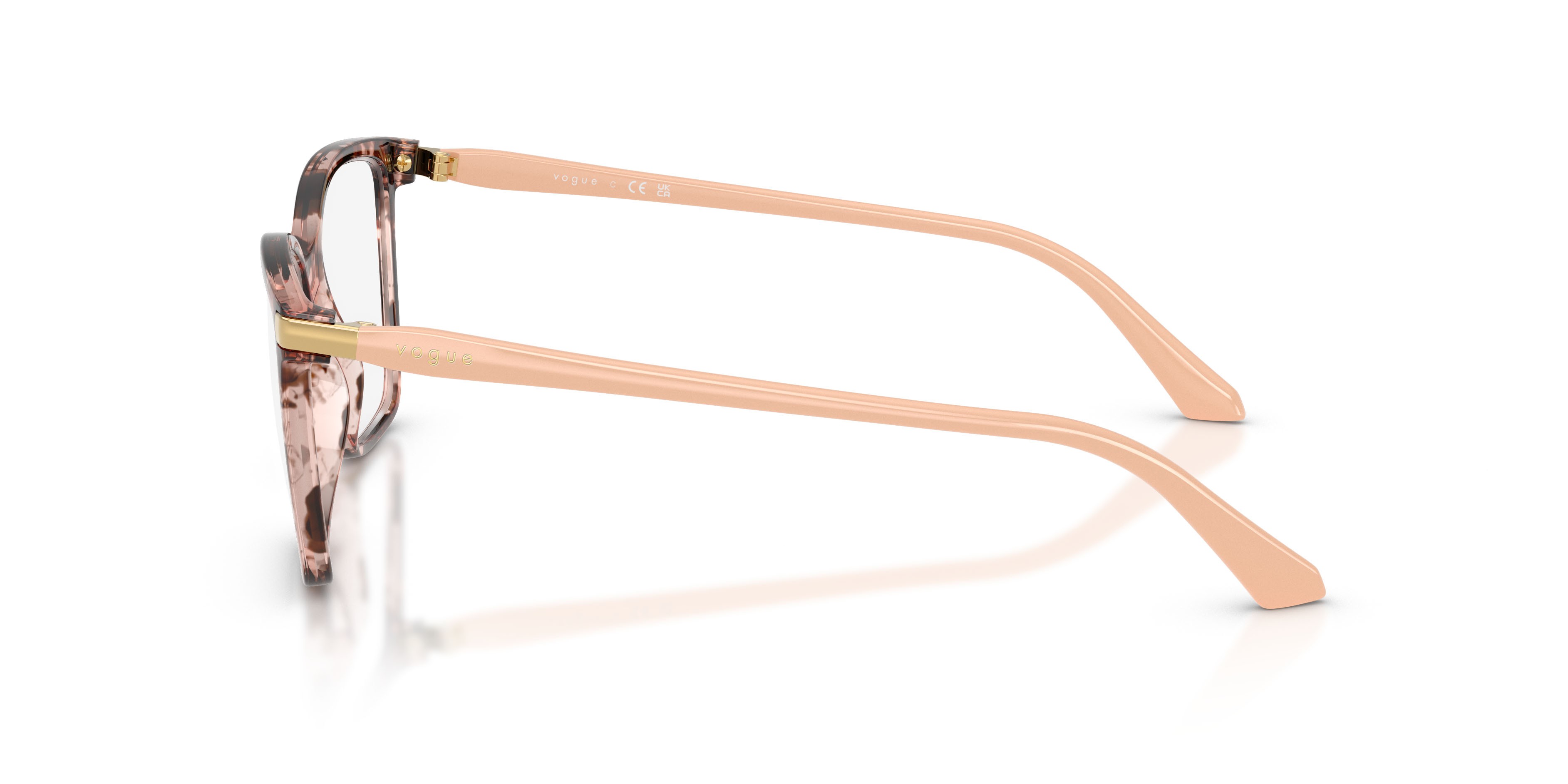 Eyeglasses Vogue VO 5654 (3199) color havana rosa shape square lenses lente demo