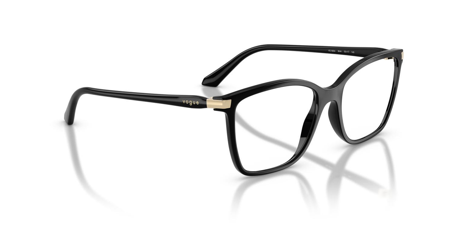 Occhiali da vista Vogue VO 5654 (W44) colore nero forma quadrato lenti lente demo