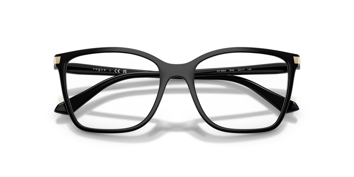 Occhiali da vista Vogue VO 5654 (W44) colore nero forma quadrato lenti lente demo