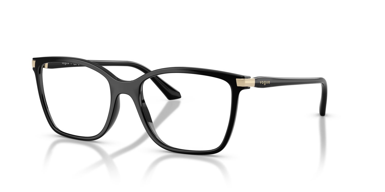 Occhiali da vista Vogue VO 5654 (W44) colore nero forma quadrato lenti lente demo