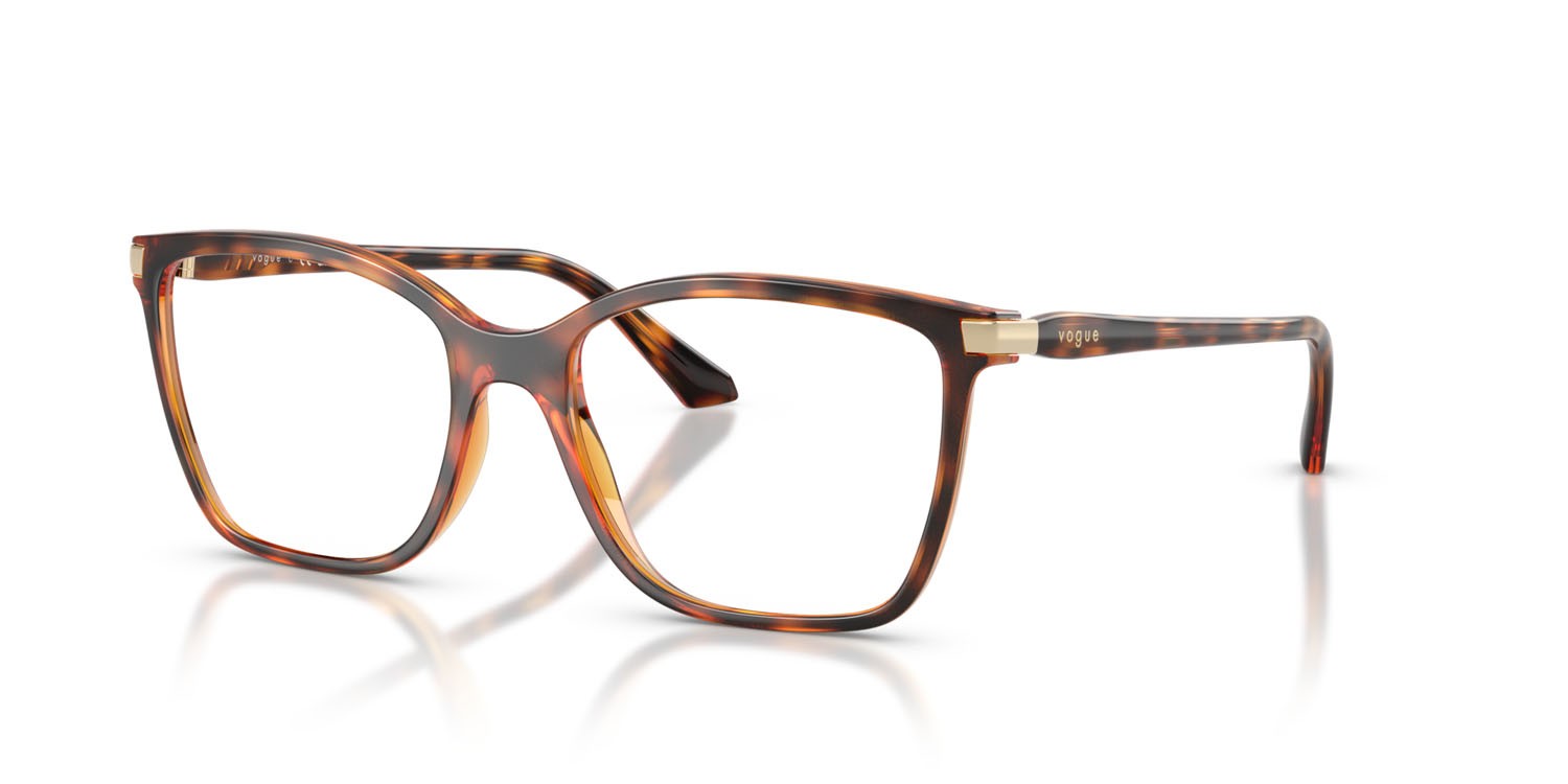 Occhiali da vista Vogue VO 5654 (W656) colore havana scuro forma quadrato lenti lente demo