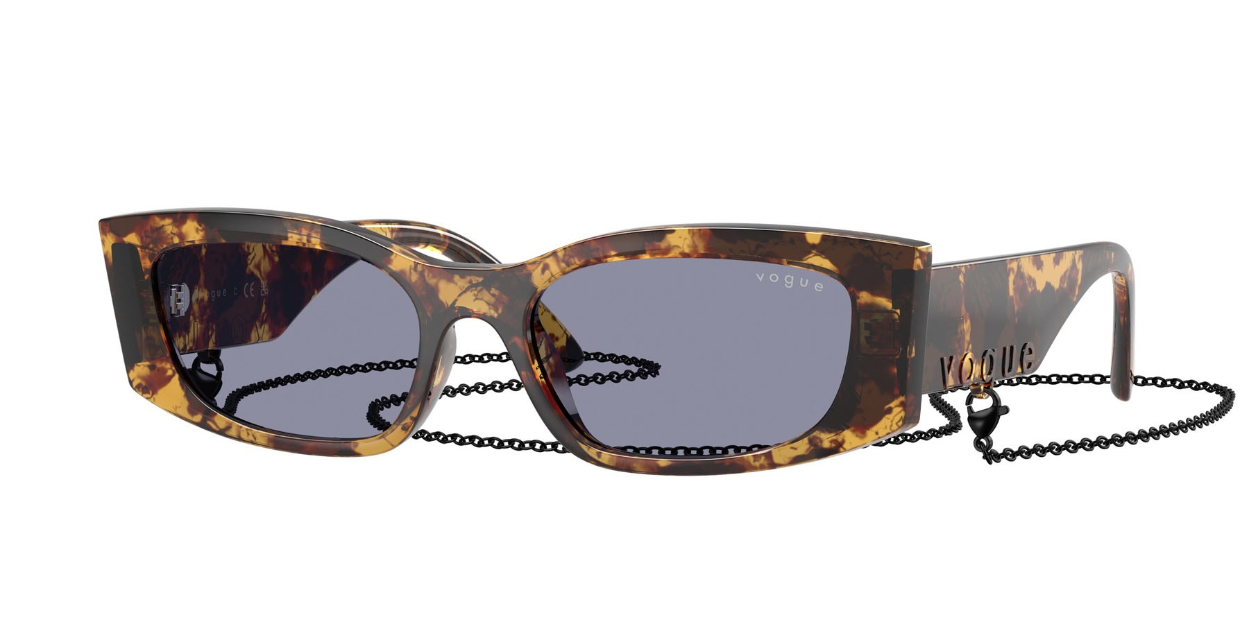 Sunglasses Vogue VO 5655SU (3179/1) color havana miele shape square lenses grigio