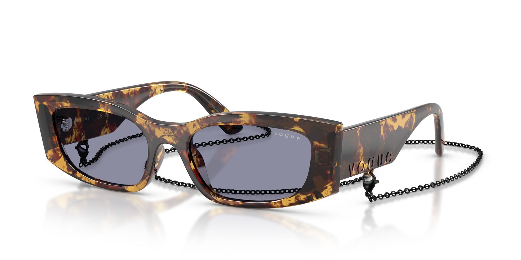 Sunglasses Vogue VO 5655SU (3179/1) color havana miele shape square lenses grigio