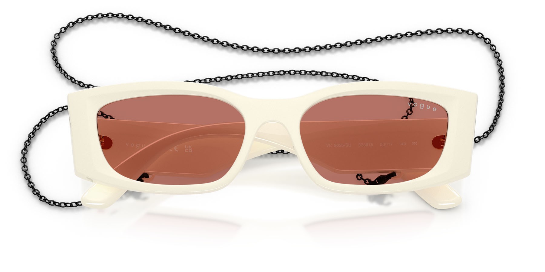 Sunglasses Vogue VO 5655SU (323975) color full cream shape square lenses rosso